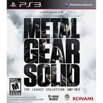 [Americanas] Game Metal Gear Solid: The Legacy Collection - PS3 Kon R$ 40