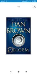 Livro A Origem - Dan Brown 9,99 no app + 2 reais de volta ame