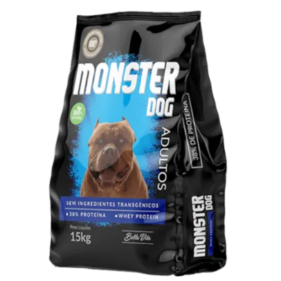     Ração Monster Dog Para Cães De Alta Performance Adulto 15kg