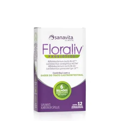 Floraliv ® Probiótico - Display 12 Cápsulas Vegetais