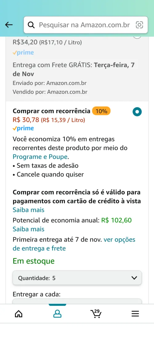 Imagem na descrição da promoção