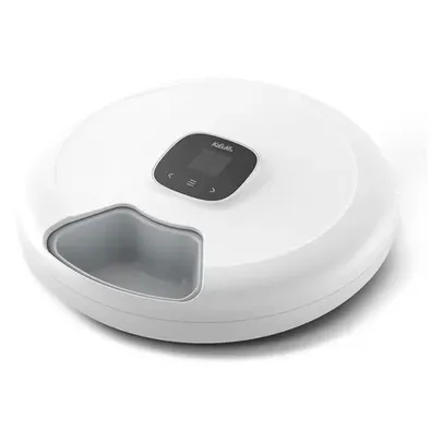 Comedouro Pet Redondo KaBuM! Smart 500, Branco - Automático, Controle via Aplicativo, 6 tipos de comidas - KBSN004