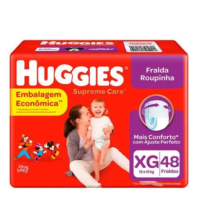 (3 pacotes) Fralda Roupinha Huggies Supreme Care XG 48 Unidades | R$97