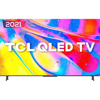 Smart TV TCL 55" QLED 4K 55C725 UHD Google TV Dolby Vision e Atmos