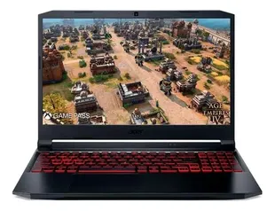 Notebook Gamer Acer An517-54-56q0 I5 8gb 256gb Ssd 17,3 W11 Cor Preto