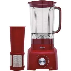 [Americanas] Liquidificador Philco PH900 VM 2L 12 Velocidades Vermelho - 900W por R$ 106