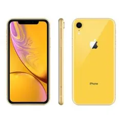 iPhone XR Apple Amarelo 128GB, Tela Retina LCD de 6,1”, iOS 12, Câmera Traseira 12MP, Resistente à Água e Reconhecimento Facial