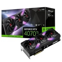 Placa de Vídeo RTX 4070 Ti XLR8 Gaming Verto Epic PNY NVIDIA GeForce, 12GB GDDR6X, RGB