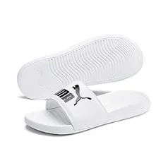 Chinelo Popcat 20 Bdp, Puma, Adulto-Unissex, Branco/Preto,