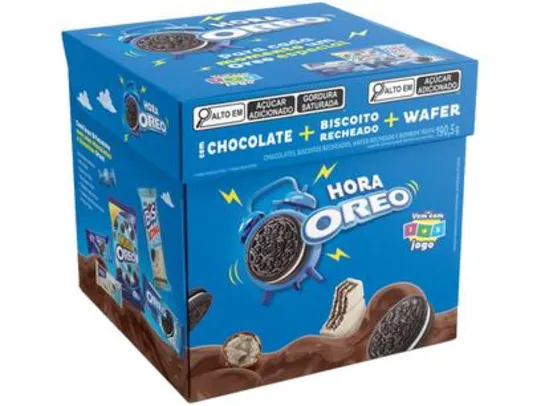 Kit Chocolate Barra Wafer Biscoito e Bombom - Oreo Hora Favoritos 190,5g