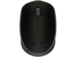 (CLIENTE OURO) Mouse sem Fio Logitech Óptico 1000DPI 3 Botões - M170 Preto | R$40