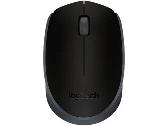 (CLIENTE OURO) Mouse sem Fio Logitech Óptico 1000DPI 3 Botões - M170 Preto | R$40