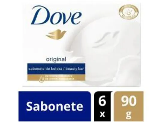 Sabonete Dove Original 90g - 6 Unidades R$10