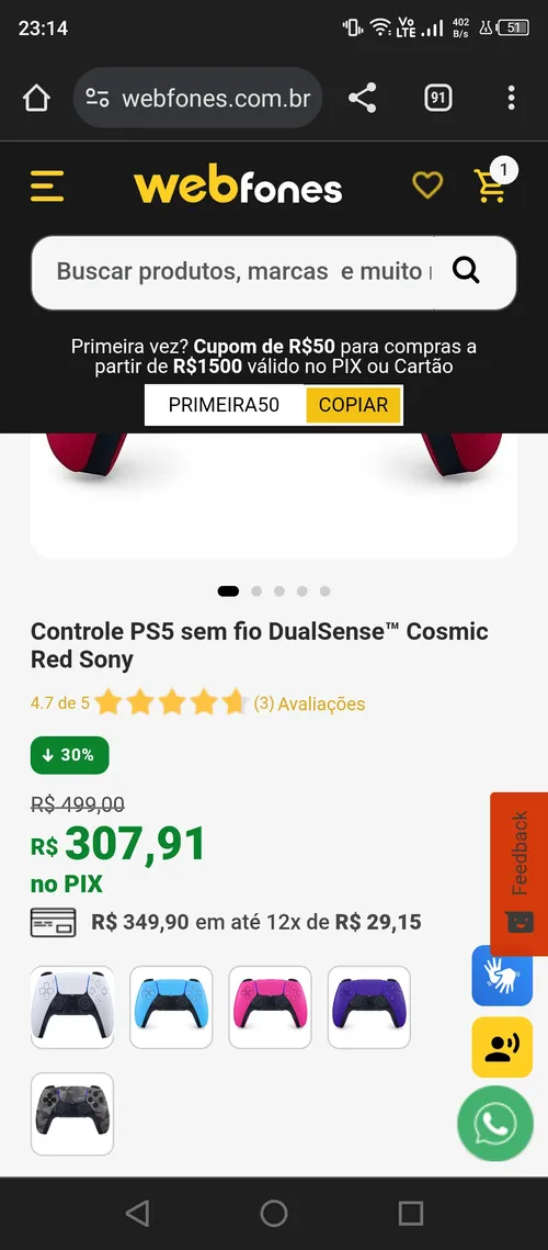 Imagen na descrição da promoção