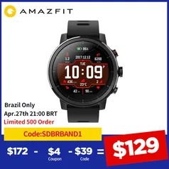 Smartwatch Amazfit stratos 3 - Versão global | R$976