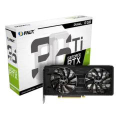 Placa de Vídeo Palit NVIDIA GeForce RTX 3060 Ti Dual, LHR, 8GB, GDDR6, DLSS, Ray Tracing, NE6306T019P2-190ADV1