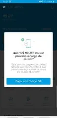 R$10 OFF pagando com QR Code no Mercado Pago