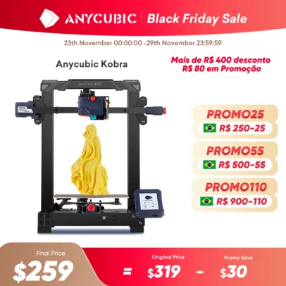 (Moedas) Anycubic Kobra - Impressora 3D - Produto no Brasil