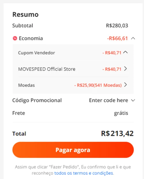 Imagem na descrição da promoção