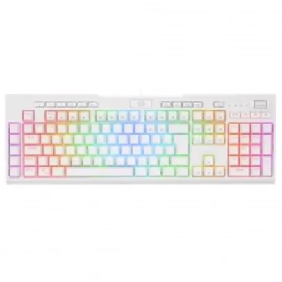 Teclado Mecânico Óptico Gamer Redragon Brahma Pro RGB, Switch Blue, ABNT, White, K586W-RGB-PRO (PT-BLUE)