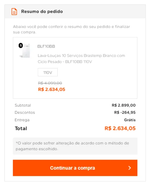 Imagem na descrição da promoção