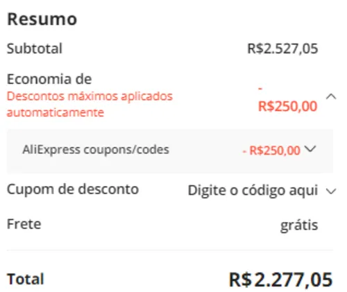 Imagem na descrição da promoção