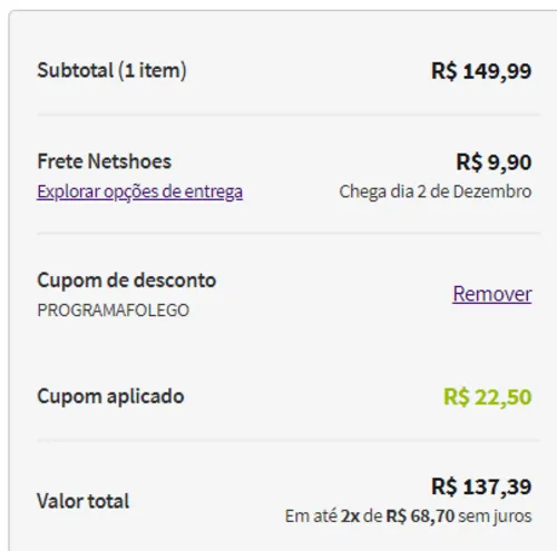 Imagem na descrição da promoção