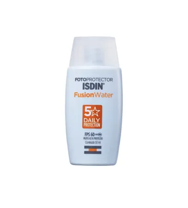 (Leve 2 pague 1) ISDIN Fotoprotector Fusion Water 5 Stars FPS 60 - Protetor Solar Facial | R$92