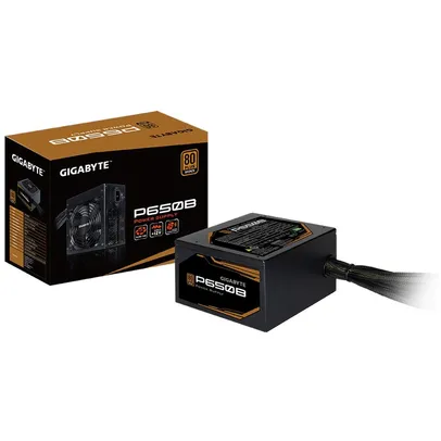 [app]Fonte Gigabyte P650B, 650W, 80 Plus Bronze, PFC Ativo, com cabo, Preto - GP-P650B/BR