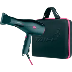 [AMERICANAS] Kit Secador de Cabelos Taiff Saffira Ion 2100W com Maleta Preto/Pink - R$158