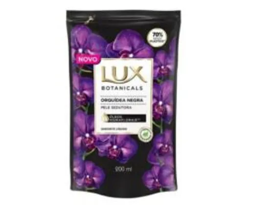 Sabonete Líquido Lux Botanicals Orquídea Negra Refil 200ml - R$3