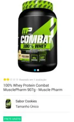 100% Whey Protein Combat MusclePharm 907g - Muscle Pharm por R$ 90