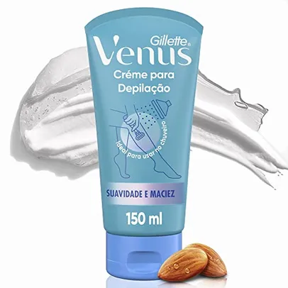 [rec] Gillette Venus Creme para Depilação com Óleo de Amêndoas, para Depilar no Chuveiro 150mL