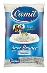 Arroz Agulhinha Tipo 1 Camil 5Kg