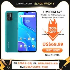 UMIDIGI A7S 6.53" 20:9 Large Full Screen 32GB 4150mAh | R$ 343