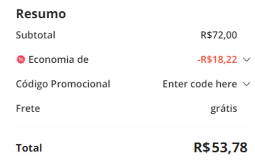 Imagem na descrição da promoção