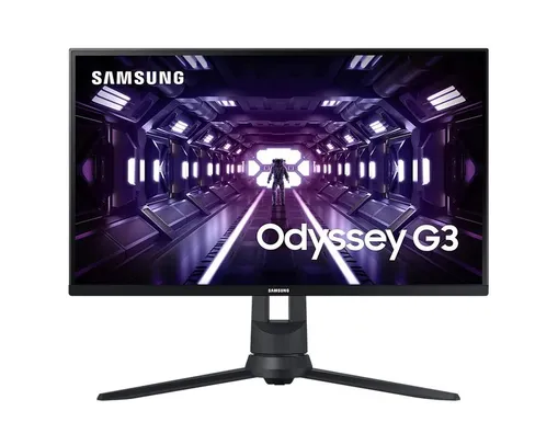 Monitor Gamer Samsung Odyssey 24" FHD, 144 Hz, 1ms, HAS, HDMI, DP, VGA, Freesync, G3