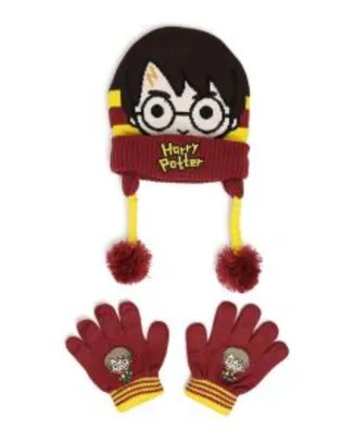 Kit gorro + luvas infantil Harry Potter | R$34