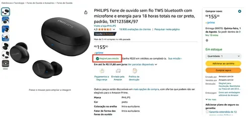 Imagem na descrição da promoção