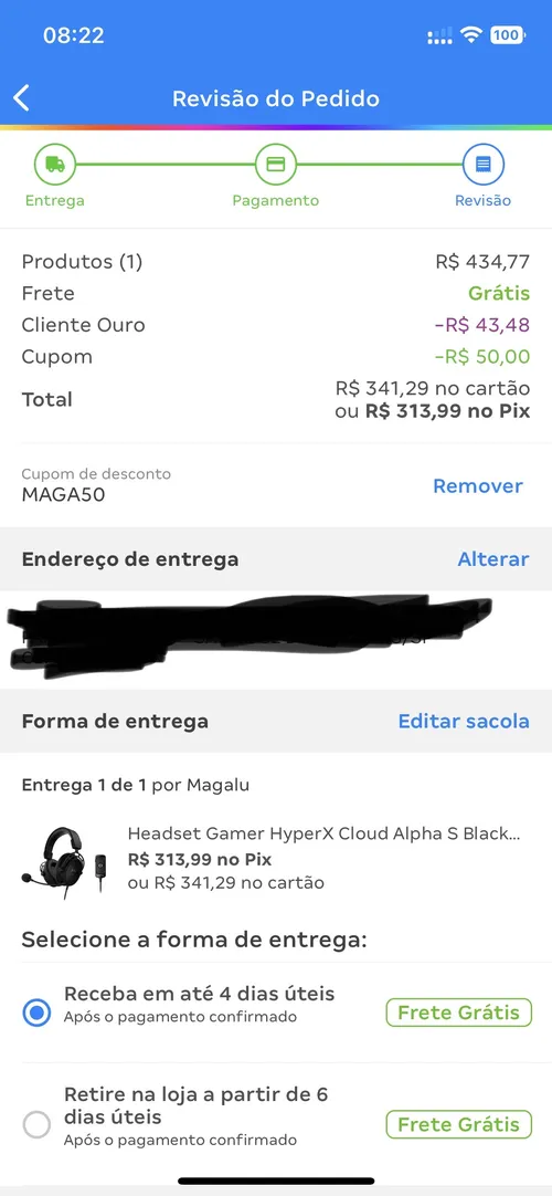 Imagem na descrição da promoção