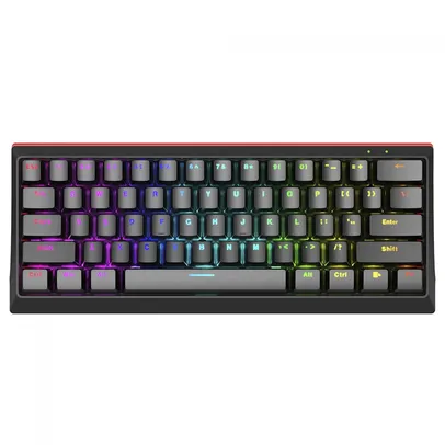 Teclado Mecânico Gamer Marvo KG962, Rainbow, Switch Blue, ANSI, Black