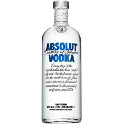 [SUBMARINO] Vodka Sueca Absolut 1000ml - R$60