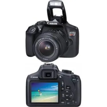 Câmera Digital Canon T6 EF-S 18-55 f/3.5-5.6 III BR 18MP - PRETO UNICO por R$ 1300