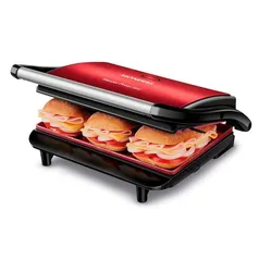 Sanduicheira Grill Mondial PG 01 RC Vermelho Inox 850W 127V