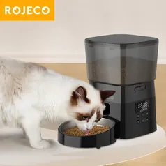 Alimentador Automático ROJECO para PET Com Diversos Controles, 2 Litros e Armazenamento Para 10 Dias Com Visor