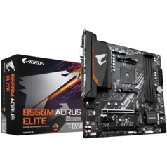 Placa-mãe Gigabyte para AMD AM4 B550M Aorus Elite 4x DDR4 mATX