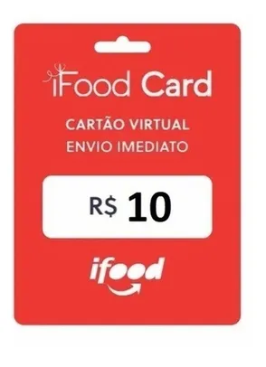 Gift Card Virtual Ifood - Pague R$7 E Ganhe R$10 - R$ 7