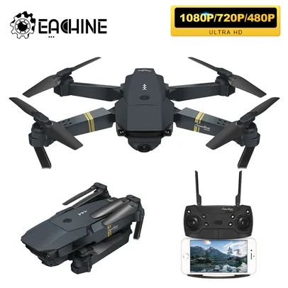 Drone Eachine e58 wifi fpv com grande angular hd 1080p/720p/480p | R$ 241