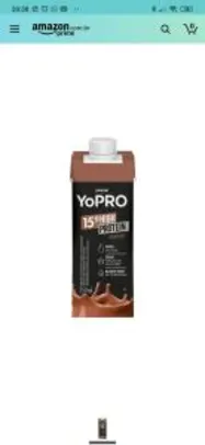 [Prime]Bebida Láctea com 15 Gramas de Proteína Chocolate, YoPRO, 250 ml | R$ 3