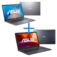 Notebook ASUS M515DA-EJ533T Cinza Escuro + Notebook ASUS VivoBook X543UA-GQ3430T Cinza Escuro